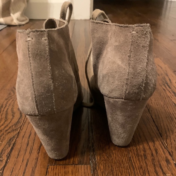 Dolce Vita taupe suede lace up booties- worn once! - Picture 4 of 6